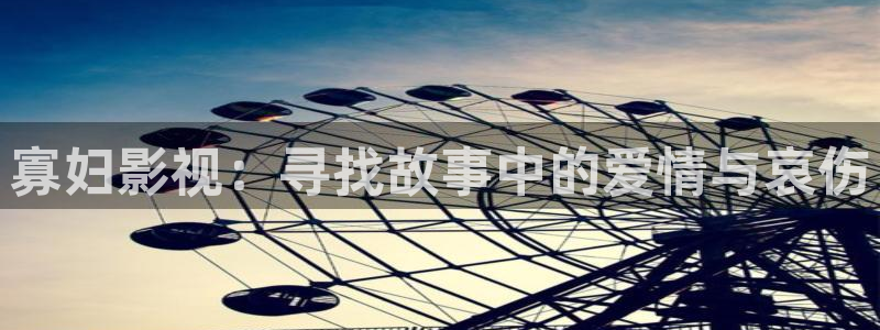 欧美精品第一浮力影院：寡妇影视：寻找故事中的爱情与哀伤