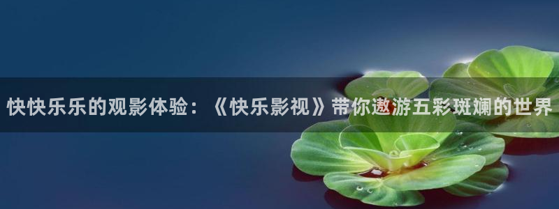 浮力影院一区二区：快快乐乐的观影体验：《快乐影视》带你遨游五彩斑斓的世界